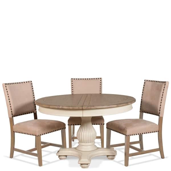 Coventry Two Tone Round Dining Table Base Only