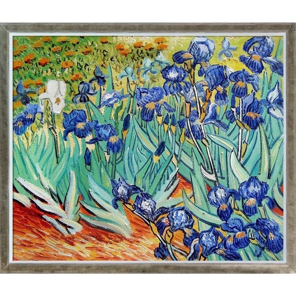 Vincent Van Gogh 'Irises' Hand Painted Oil Reproduction | Overstock.com ...