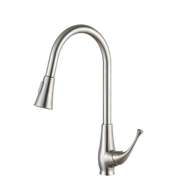 ANZZI Meadow Oil Rubbed Bronze 1-Handle Deck-Mount Pull-Out Handle Kitchen Faucet