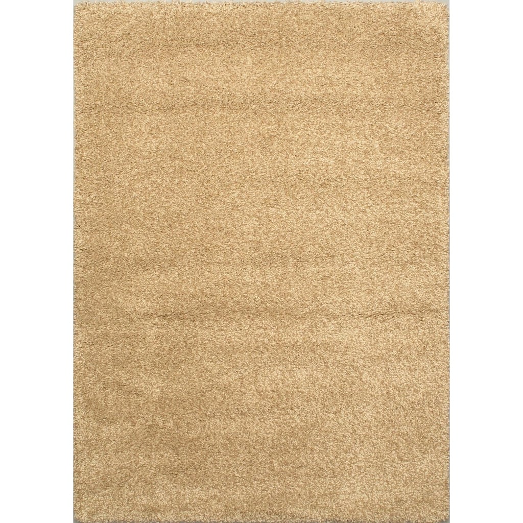 Shaggy Beige Shag Rug