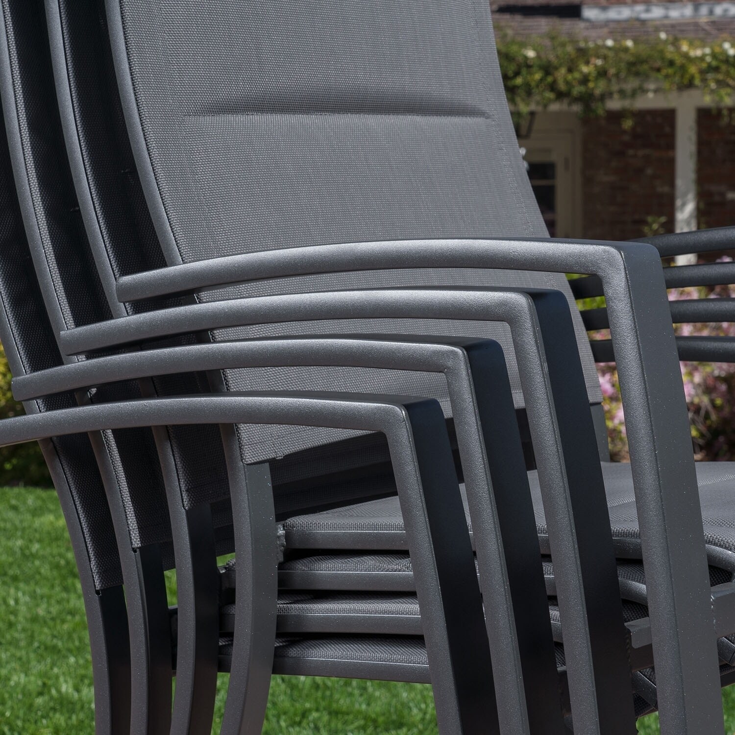 Shop Hanover Naples 11 Piece Outdoor Dining Set With 10 Padded