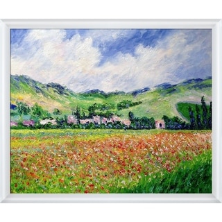 La Pastiche Claude Monet 'Poppy Field near Giverny' Hand Painted Oil ...