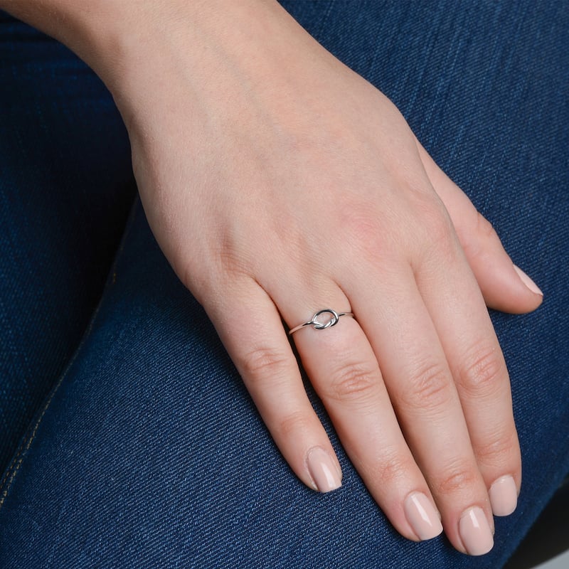 14k Gold High Polish Love Knot Ring (Yellow gold, Rose gold or White gold)