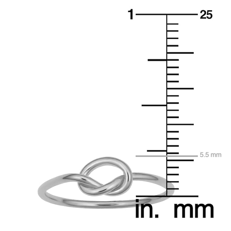 14k Gold High Polish Love Knot Ring (Yellow gold, Rose gold or White gold)