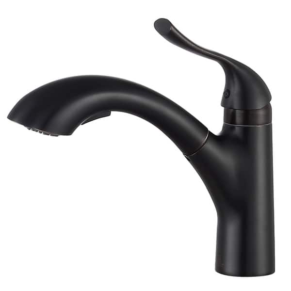 Shop Anzzi Navona Single Handle Pull Out Sprayer Kitchen Faucet In