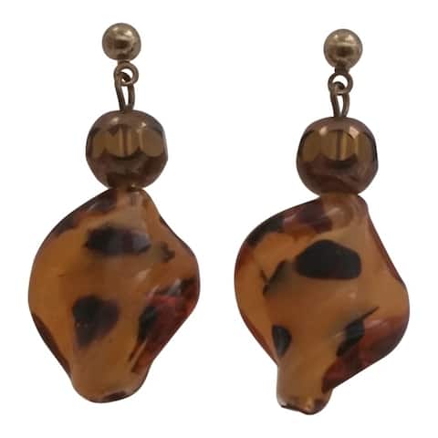 Heavenly Beads Leopard Print Earrings