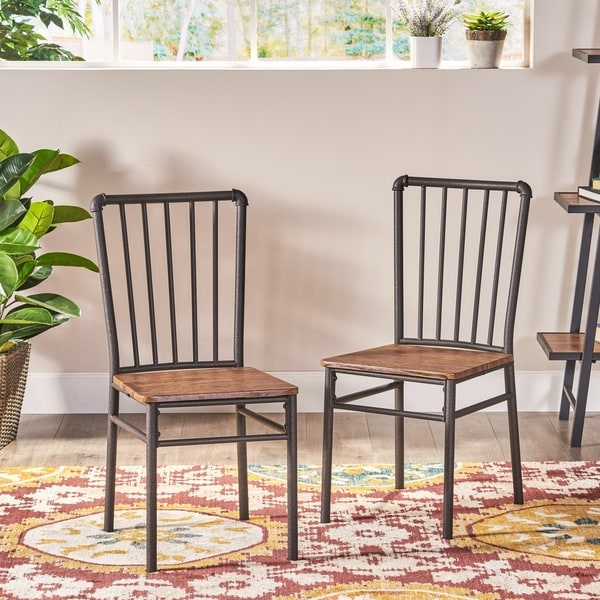 Balthazar Industrial Chairs (Set of 2) by Christopher Knight Home. Opens flyout.