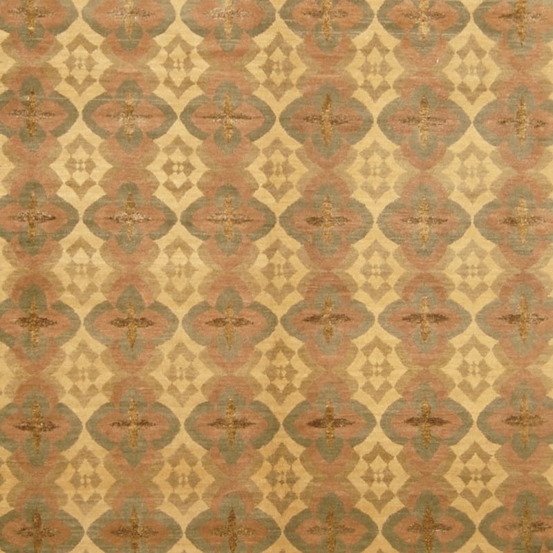 Handmade Wool and Silk Tibetan Rug (India) - 8'3 x 10'3