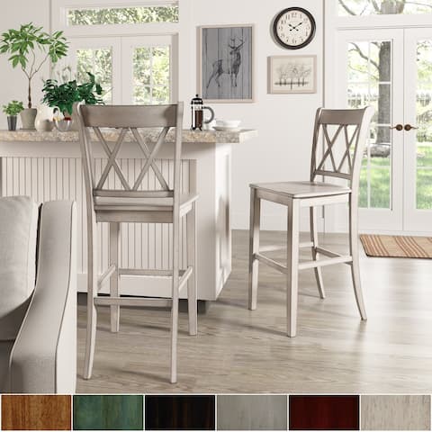 Eleanor X Back Bar Height Chairs (Set of 2) by iNSPIRE Q Classic