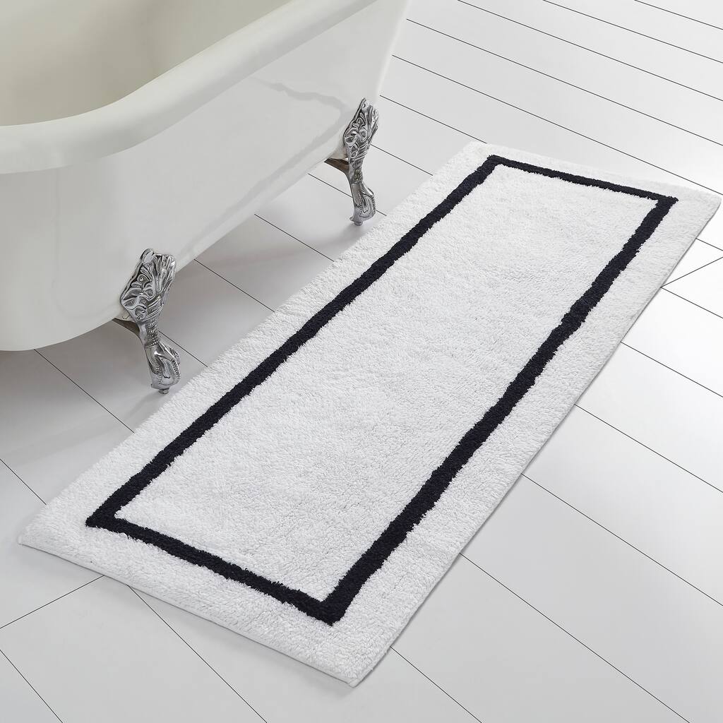 Modern Threads Reversible Contrast Stripe Bath Runner