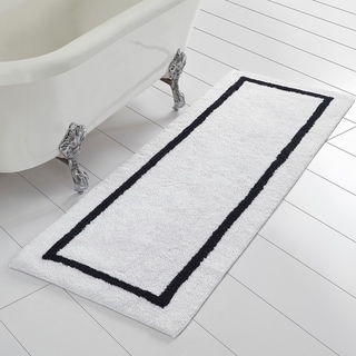 runner bath bathroom stripe contrast reversible modern rugs threads mats foam memory shower rug amrapur overseas lowes oversized hardware accessories