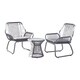 Idaho Outdoor 3 Piece Woven Chat Set by Christopher Knight Home - Thumbnail 11