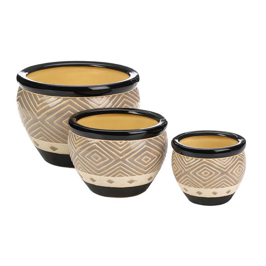 Turpin Designed Ceramic Plant Holders - Set of 3