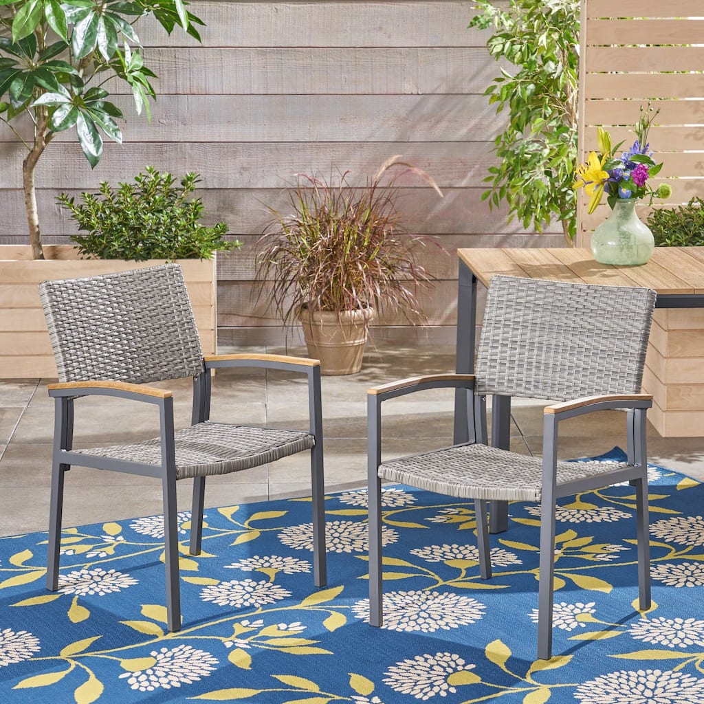 Luton Outdoor Dining Chair (Set of 2) by Christopher Knight Home