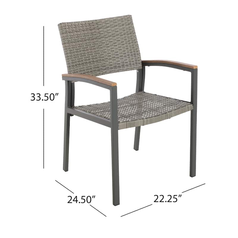 Luton Outdoor Dining Chair (Set of 2) by Christopher Knight Home