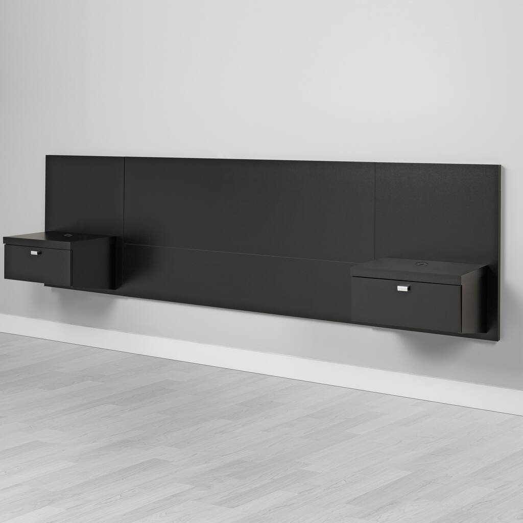 Prepac Series 9 Designer Floating Queen Headboard