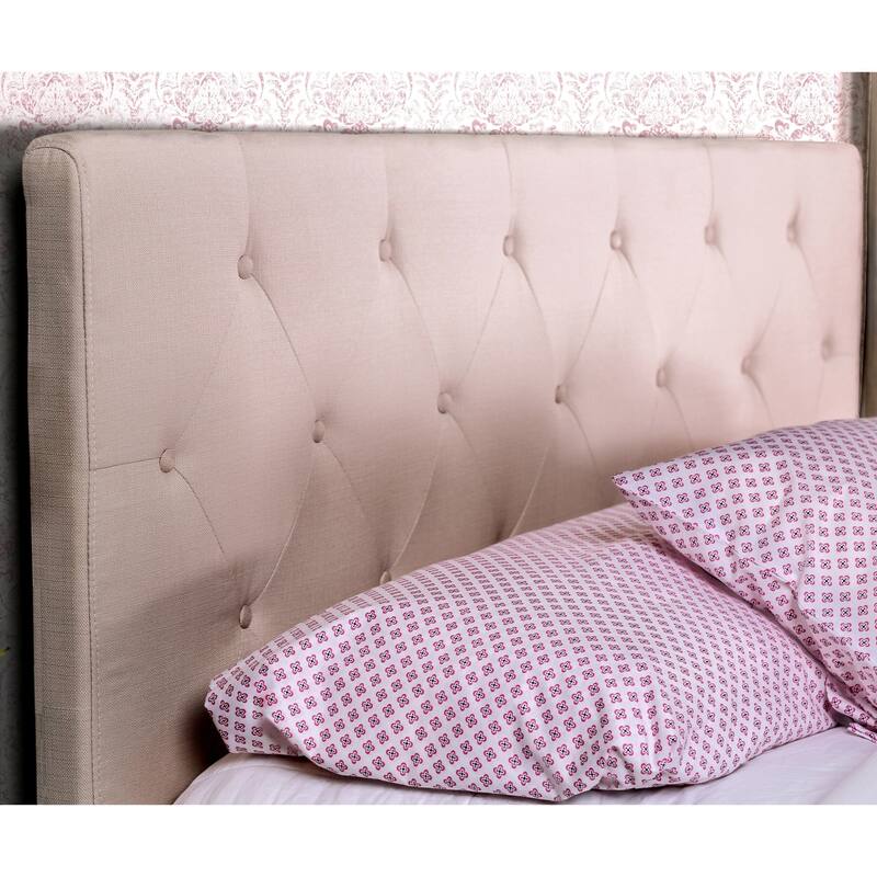 Furniture of America Perc Modern Fabric Tufted Platform Bed