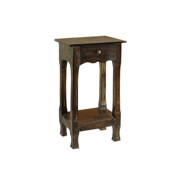 Shop Amelia Distressed Rustic Nightstand - Free Shipping ...