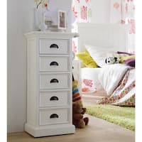 The Gray Barn Mansfield Park White Mahogany 5-drawer Storage Unit