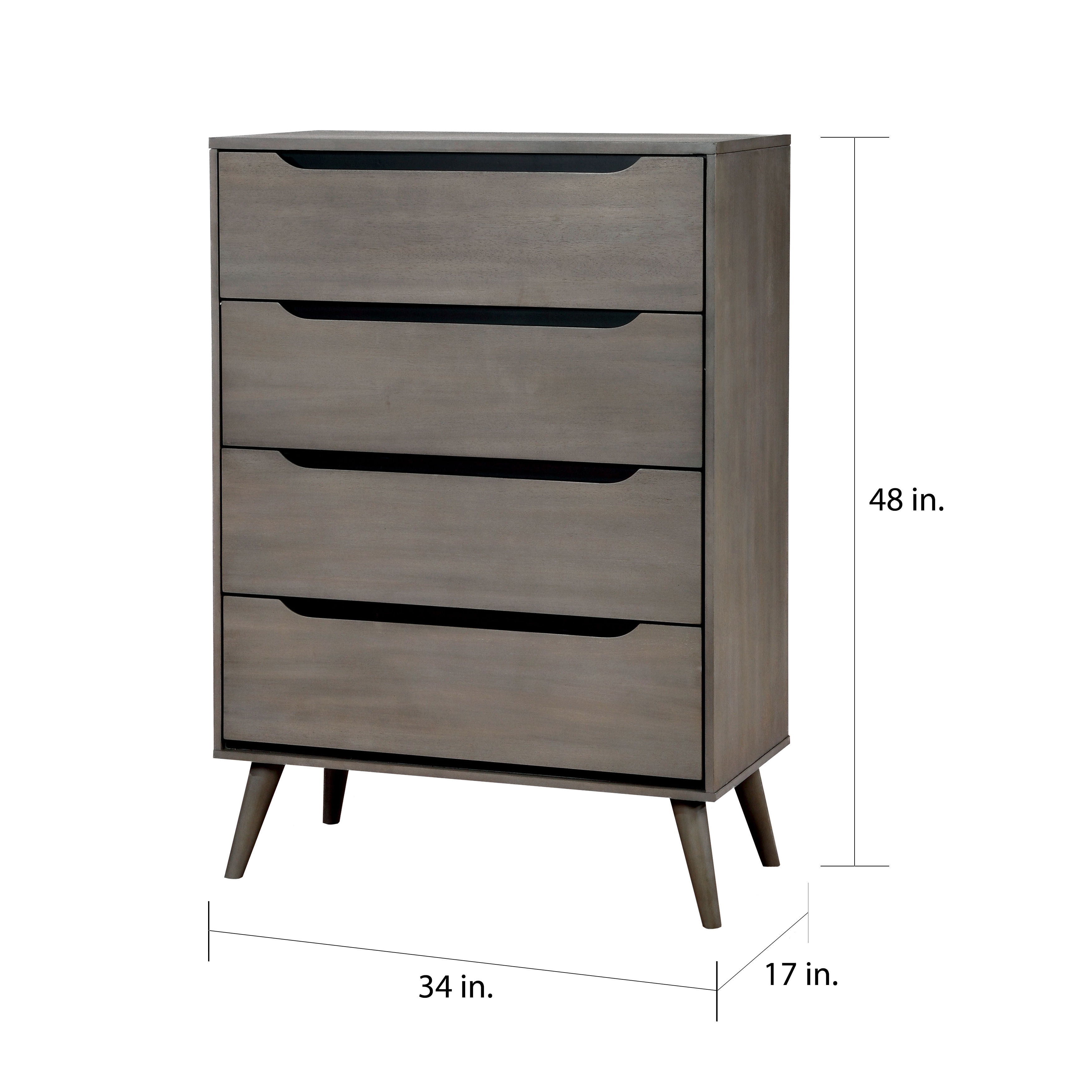 Shop Furniture Of America Fopp Mid Century Modern Solid Wood 4