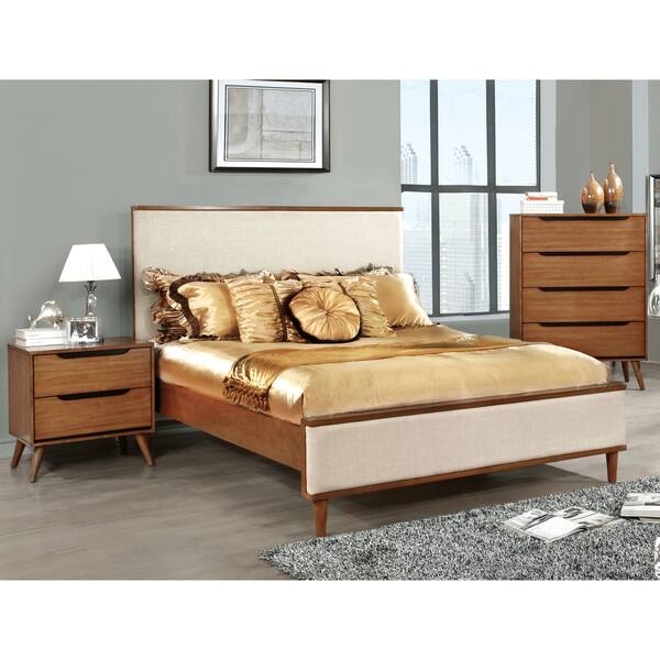 Furniture Of America Corrine Ii Mid Century Modern King Platform Bed On Sale Overstock 21895249