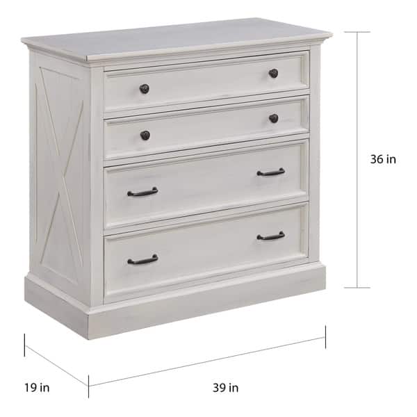 Seaside Lodge Off-White 4-drawer Chest by homestyles - On Sale ...