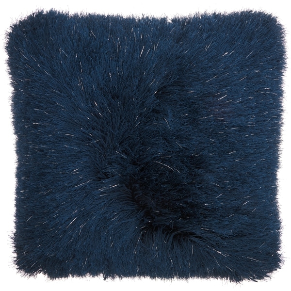 Navy blue fluffy clearance cushion