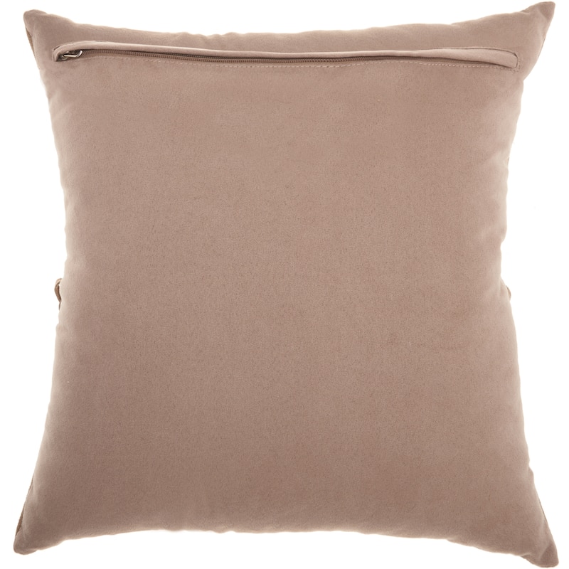Mina Victory Couture Nat Hide Solid Throw Pillow