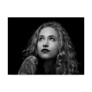 Nick Van Dijk 'Sophie Jane Portrait' Canvas Art - Multi-color - Bed