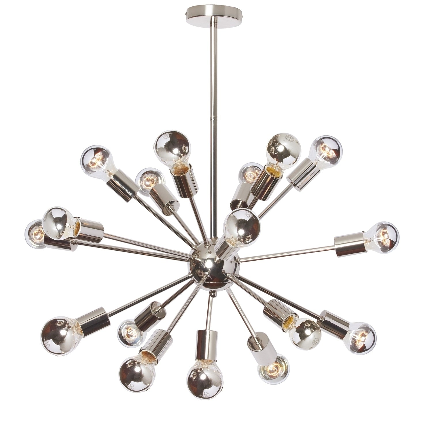 18LT Satellite Chandelier, w/Chrome Bulbs - Polished chrome (Less than 60 Watts) - Chandeliers For Bedrooms by Overstock.com