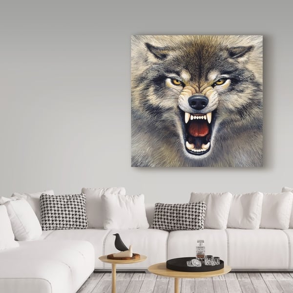 Wolf Of Winter Area Rug For Christmas Living Room And Bedroom Rug