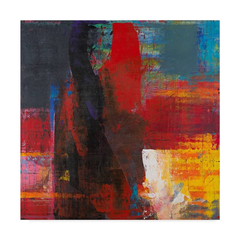 Hooshang Khorasani 'Range Of Emotions' Canvas Art Multicolor Bed