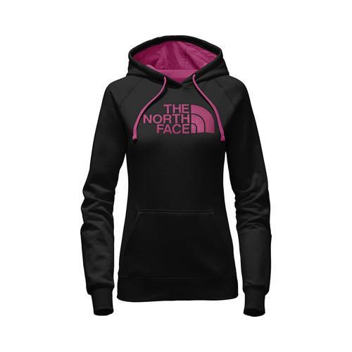 black and pink north face hoodie