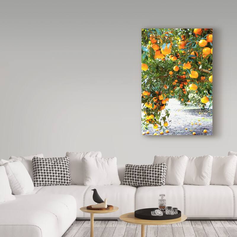 Incredi 'Orange Trees' Canvas Art - Multi-color