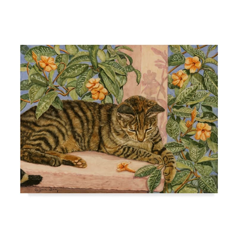 Porch & Den Jan Benz 'Caribbean Cat' Canvas Art - Multi-color
