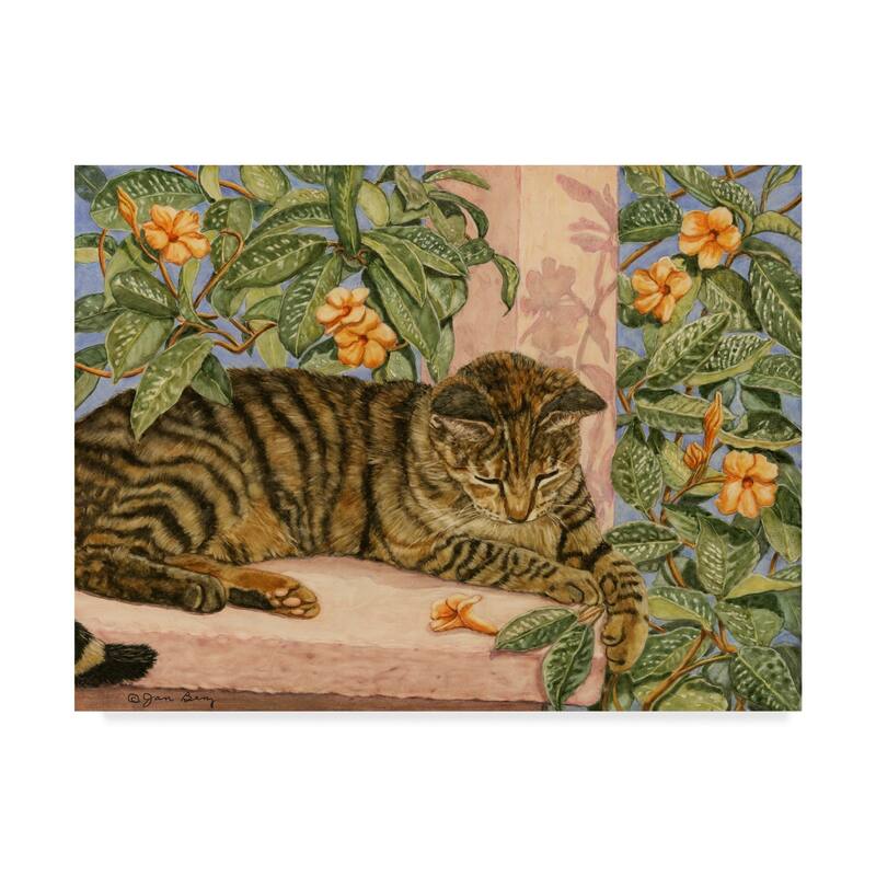 Porch & Den Jan Benz 'Caribbean Cat' Canvas Art - Multi-color