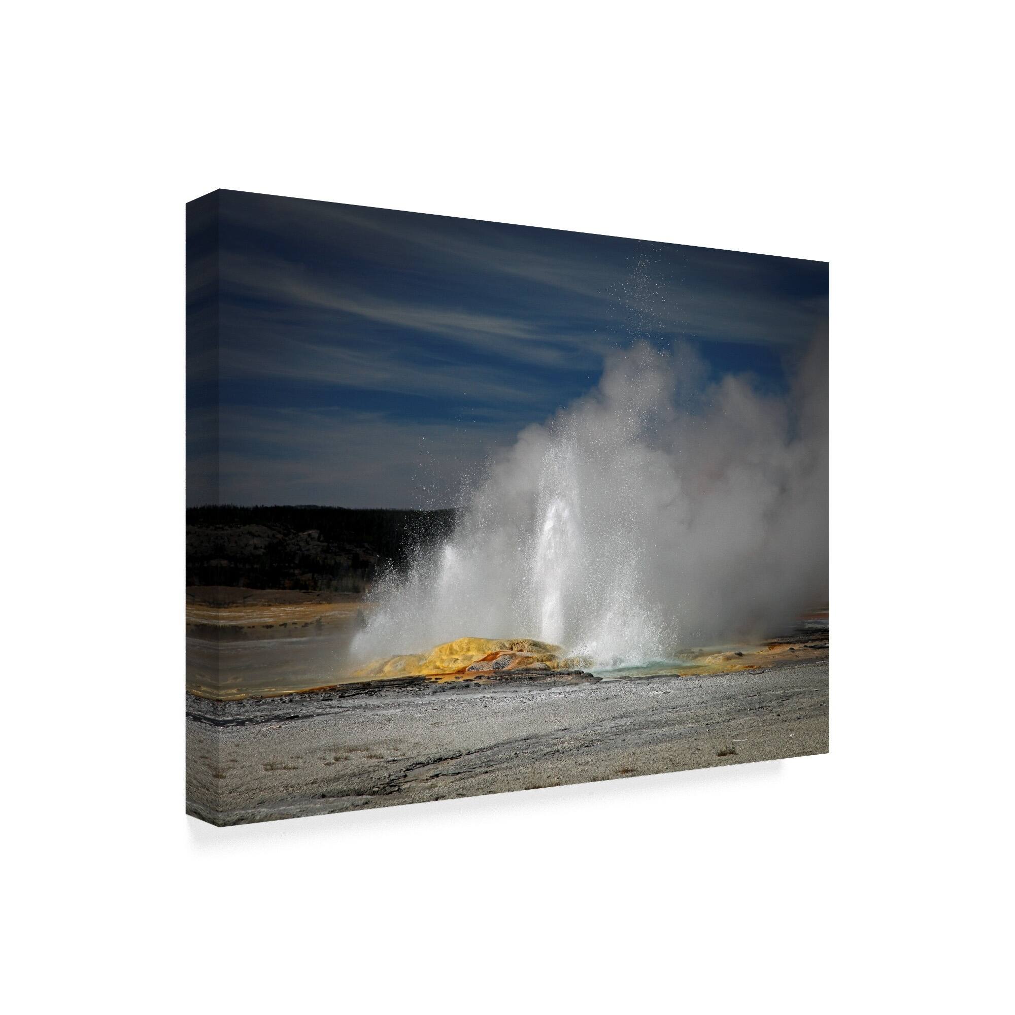 J.D. Mcfarlan 'Geyser Yellowstone' Canvas Art Multicolor Bed Bath & Beyond 21901342