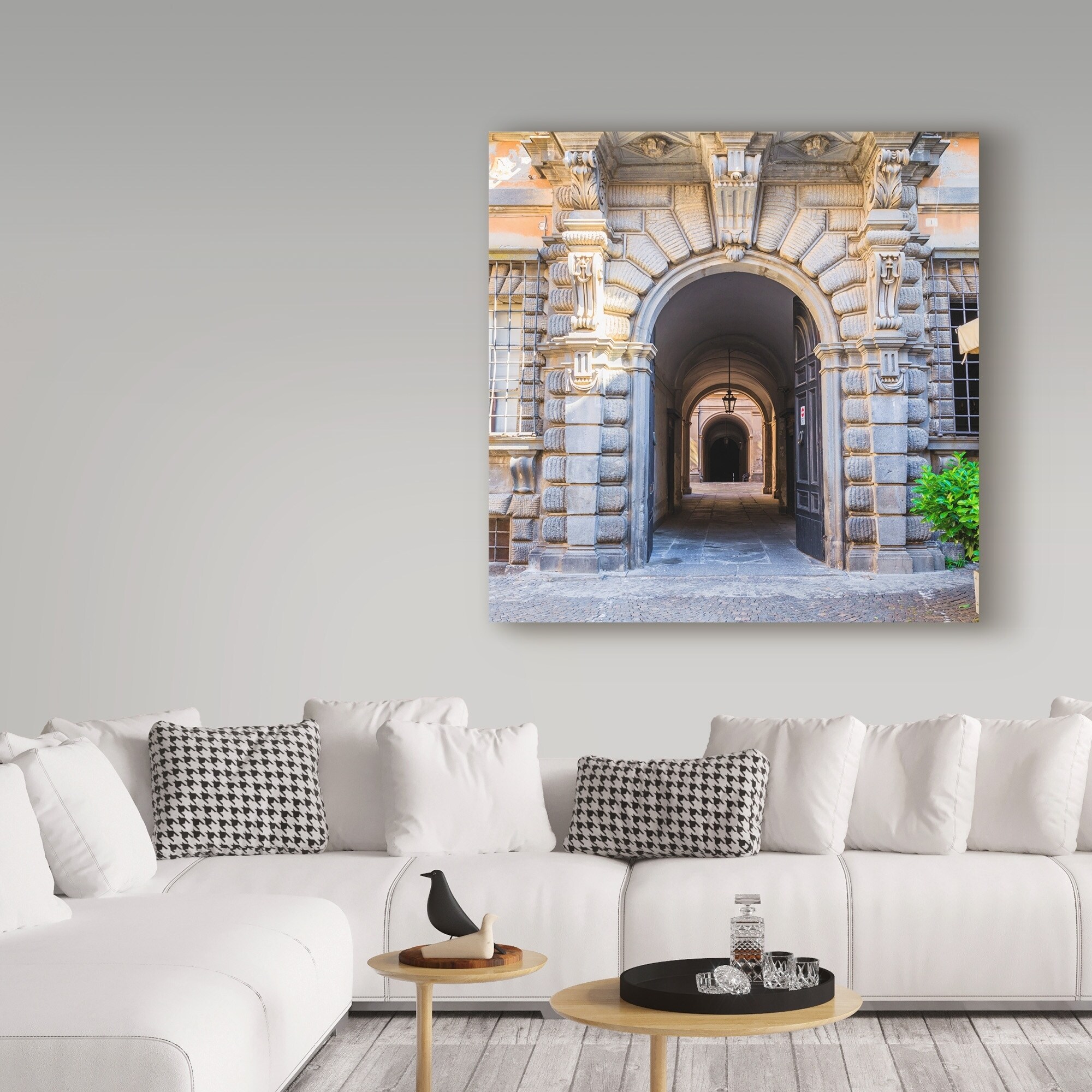 Shop Jason Matias Elaborate Entry Way In Italy Canvas Art Multi Color Overstock 21901422