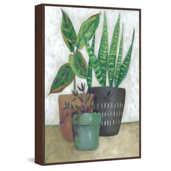 Marmont Hill - Handmade House Garden I Floater Framed Print on Canvas