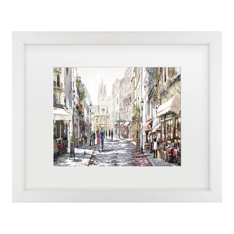 The Macneil Studio 'Sunlit Street' Matted Framed Art - Bed Bath ...