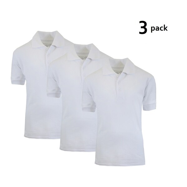 white polo shirts for school