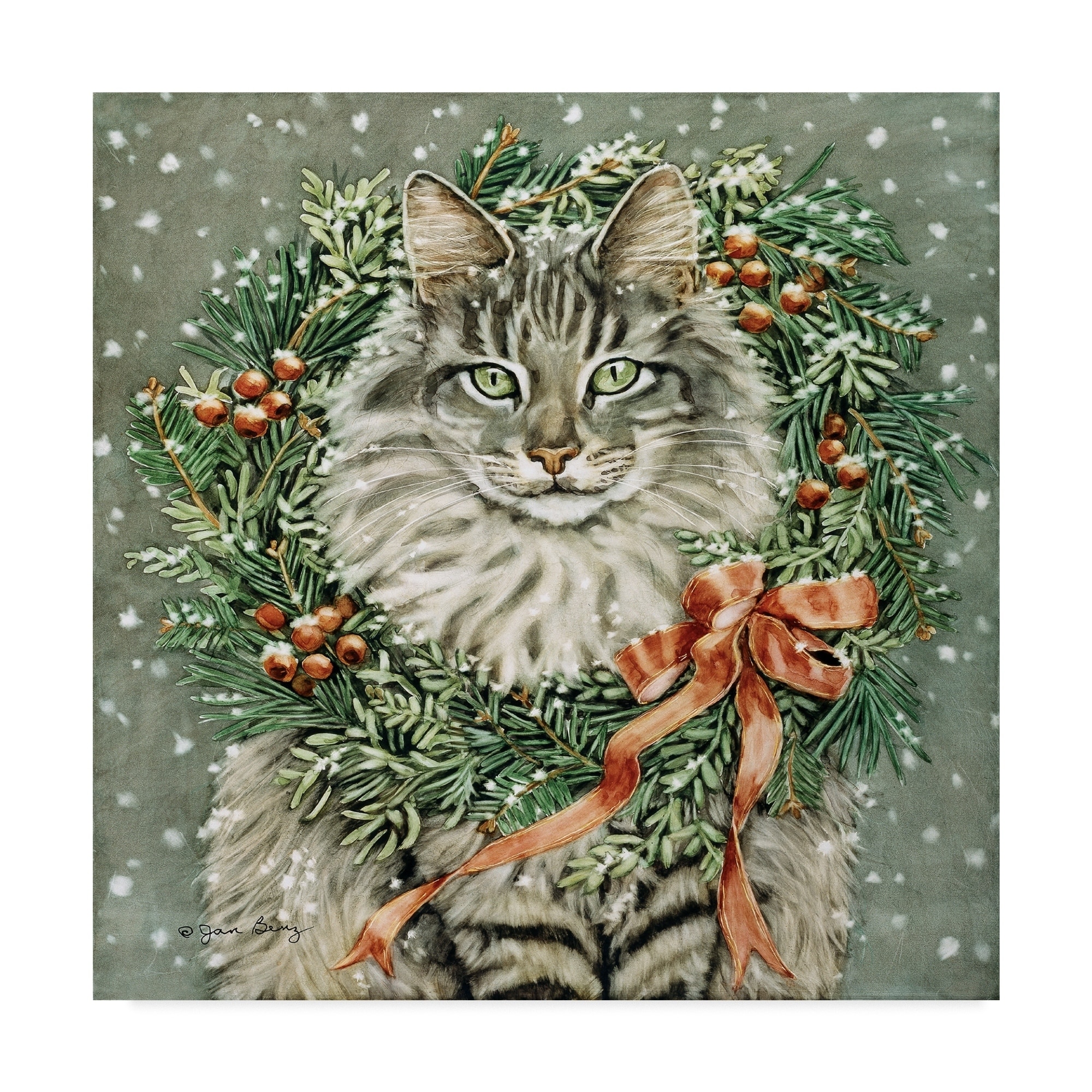Jan Benz 'Miss December' Canvas Art - Multi-color