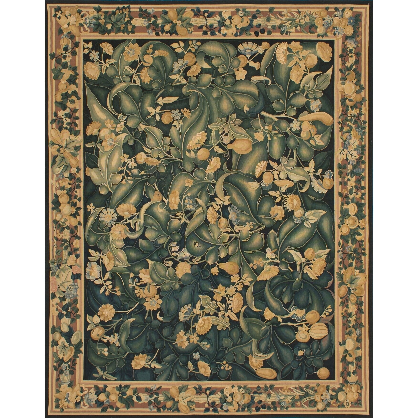black and green tapestry