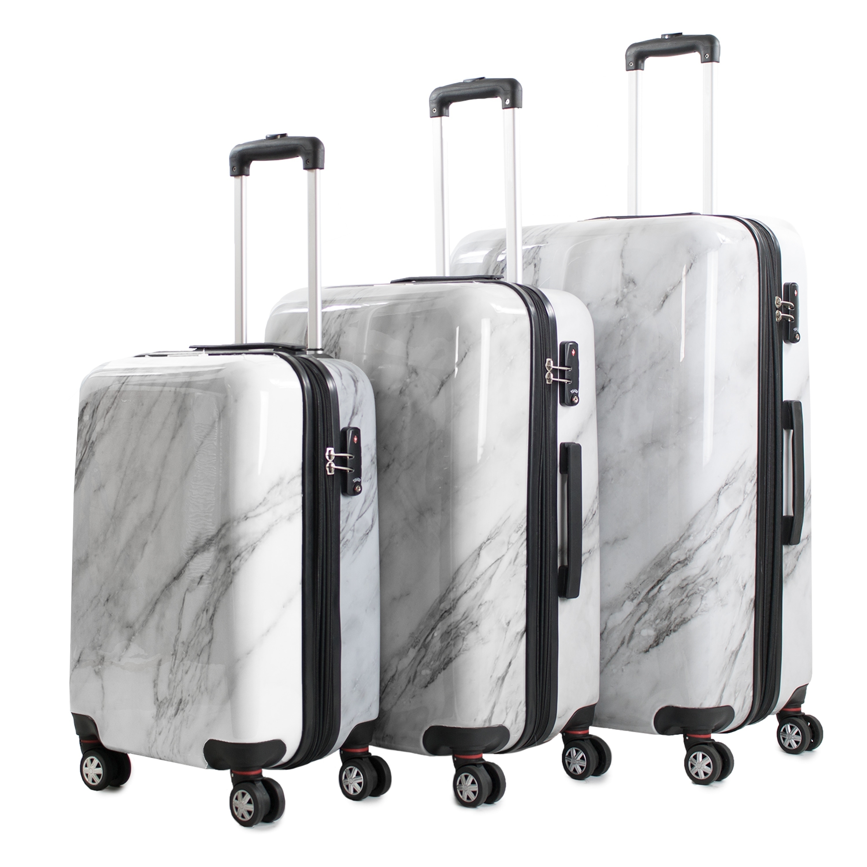 it luggage marble suitcase