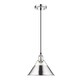 preview thumbnail 1 of 1, Orwell CH 1 Light Pendant - 10" in Chrome with Chrome Shade