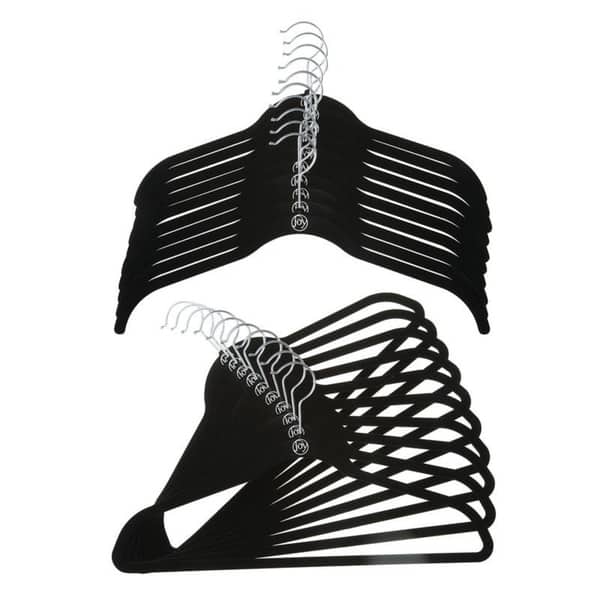 The best hangers are Joy Mangano felt hangers