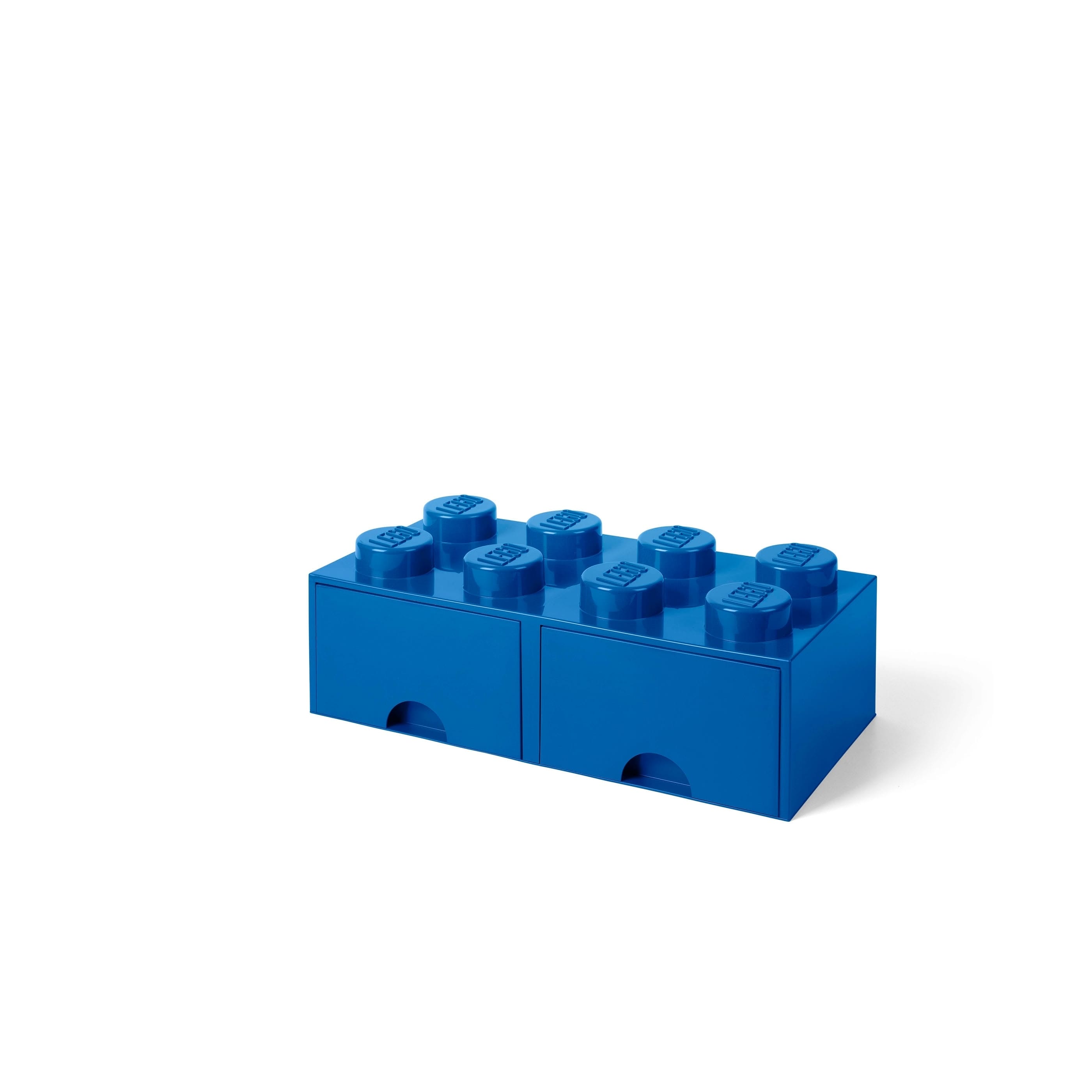 Shop Lego Storage Brick Drawer 8 Bright Blue Free Shipping On