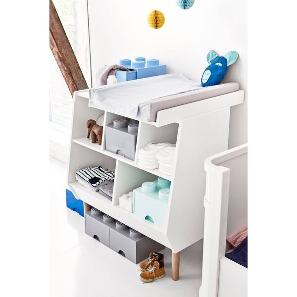 Shop Lego Storage Brick Drawer 8 Aqua Light Blue Free Shipping