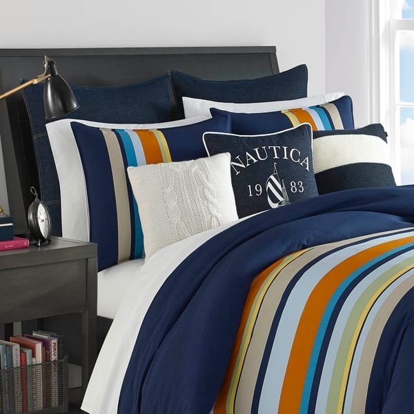 Shop Nautica Heritage Sailing Stripe Comforter Set On Sale