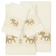 preview thumbnail 1 of 0, Authentic Hotel and Spa Turkish Cotton Elephants Embroidered Cream 4-piece Towel Set